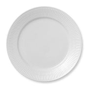 White Fluted Dinner Plate, 10.75" by Royal Copenhagen Dinnerware Royal Copenhagen 