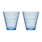 Kastehelmi Glass 10 oz.Tumblers, Open Stock or Set of 2 by Oiva Toikka for Iittala Glassware Iittala Aqua 