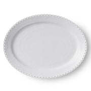 White Fluted Full Lace Oval Platter, 14.25" by Royal Copenhagen Dinnerware Royal Copenhagen 