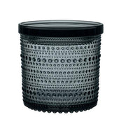 Kastehelmi Glass Jars & Containers by Oiva Toikka for Iittala Glassware Iittala Large (4.5" x 4.5") Dark Grey 