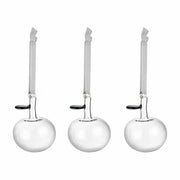 Glass Apple Ornament, Set of 3 Clear by Iittala Ornament Iittala
