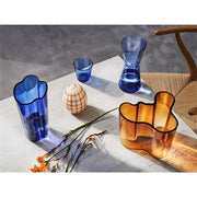 Kartio Glass 1 Quart Carafe or Pitcher, Ultramarine Blue by Kaj Franck for Iittala Glassware Iittala 