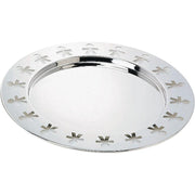 Girotondo Round Steel Tray, 15.75" by King-Kong for Alessi Serving Tray Alessi Stainless Steel 