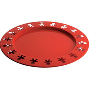 Girotondo Round Steel Tray, 15.75" by King-Kong for Alessi Serving Tray Alessi Orange 