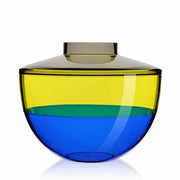 Shibuya Vase 8 5/8" by Christophe Pillet for Kartell Vases, Bowls. & Objects Kartell Smoke/Yellow/Blue
