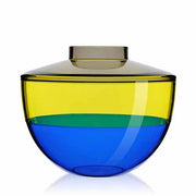 Shibuya Vase 8 5/8" by Christophe Pillet for Kartell Vases, Bowls. & Objects Kartell Smoke/Yellow/Blue 