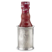 Hot Sauce or Condiment Bottle Holder, 2.5" dia. by Match Pewter Tableware Match 1995 Pewter