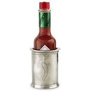 Hot Sauce or Condiment Bottle Holder, 2.5" dia. by Match Pewter Tableware Match 1995 Pewter