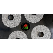 Chilewich: Metallic Lace Vinyl Placemats Set of 4 Placemat Chilewich Round Silver