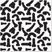 Penises Bridal Shower Cocktail Napkins by Twisted Wares Cocktail Napkins Twisted Wares