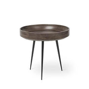 Bowl Table, 15.7" by Ayush Kasliwal for Mater Furniture Mater Sirka Grey Stain Lacquered 