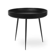 Bowl Table, 20.4" by Ayush Kasliwal for Mater Furniture Mater Black Stain Lacquered 