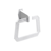 Luce Open Towel Ring by Sonia Sonia White Linen 
