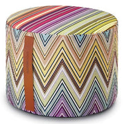 Kew Patchwork Cylinder Pouf by Missoni Home Ottoman Cushions Missoni Home T59 