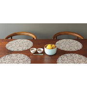 Petal Pressed Round Vinyl Placemats by Chilewich Set of 4 Placemat Chilewich