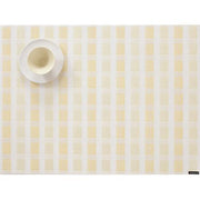 Stitch Rectangular Woven Vinyl Placemat by Chilewich Placemat Chilewich Canary Stitch