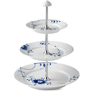 Blue Fluted Mega 3-Tier Etagere by Royal Copenhagen Dinnerware Royal Copenhagen 