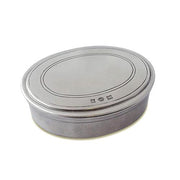 Oval Dresser Box by Match Pewter Jewelry & Trinket Boxes Match 1995 Pewter Large