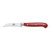 Curved Paring Knives with Lucite Handles by Berti Knife Berti Red lucite