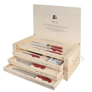 Kitchen & Serving Knife Sets of 7 with Lucite Handles by Berti Knive Set Berti Red lucite