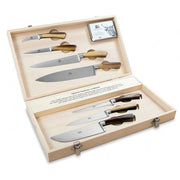 No. 2731 Small Set of 7 Kitchen Knives with Faux Ox Horn Handles by Berti Knive Set Berti 