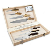 No. 2731 Small Set of 7 Kitchen Knives with Faux Ox Horn Handles by Berti Knive Set Berti