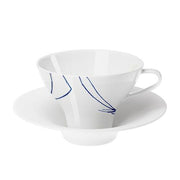 Granat Coffee/Tea Cup with Conical Saucer by Hering Berlin Mug Hering Berlin