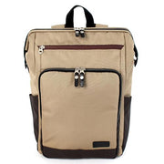 Two-Tone Gaba City Backpack by Harvest Label Backpack Harvest Label Brown
