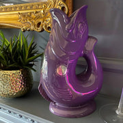 Queen's Jubilee Limited Edition Purple Gluggle Jug by Wade Potteries Pitchers Wade 