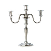 Flame Candelabra by Match Pewter Candleholder Match 1995 Pewter 3 Arms