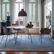 Glossy Marble Oval Dining Table, 28" h. by Antonio Citterio with Oliver Low for Kartell Furniture Kartell 