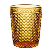 Bicos Old Fashioned Glasses, 9.5 oz., Set of 4 by Vista Alegre Glassware Vista Alegre Amber