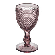 Bicos Water Glasses, Set of 4, 9.5 oz. by Vista Alegre Glassware Vista Alegre Pink 