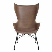 K/Wood Chair by Philippe Starck for Kartell Chair Kartell Basic Veneer Dark Wood/Black 
