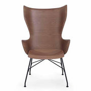K/Wood Chair by Philippe Starck for Kartell Chair Kartell Slatted Ash Dark Wood/Black 