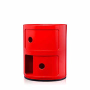 Componibili Classic 2 Element Storage Unit by Anna Castelli Ferrieri for Kartell Furniture Kartell Red 