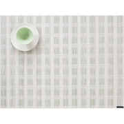 Stitch Rectangular Woven Vinyl Placemat by Chilewich Placemat Chilewich Jade Stitch