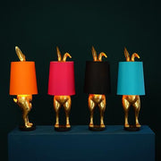 Hiding Bunny Table Lamp Lighting Amusespot