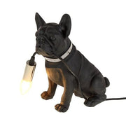 Francis the Frenchie Bulldog Table Lamp SHIPPING LATE SPRING 2023 Lighting Amusespot Black 