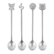 Living 4-Piece Party Fashion Party Spoons Set by Sambonet Spoon Sambonet Antique Finish 