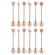 Living 12-Piece Party Fashion Party Spoons Set by Sambonet Spoon Sambonet PVD Copper 