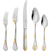 Paris Silverplated Gold Accents 10" Salad Serving Spoon by Ercuis Flatware Ercuis 