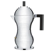 Pulcina Stovetop Espresso Coffee Maker by Michele de Lucchi for Alessi Espresso Maker Alessi 6 Cup Black