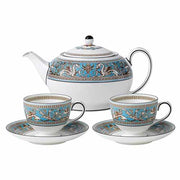 Florentine Turquoise 3-Piece Tea Set by Wedgwood - Shipping in Late November 2021 Dinnerware Wedgwood 