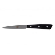 Compendio Paring Knives with Polished Blades and Lucite Handles by Berti Knife Berti Black Lucite