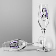 All About You 7.5 oz. Champagne Glass, Set of 2 by Sara Woodrow for Kosta Boda Glassware Kosta Boda