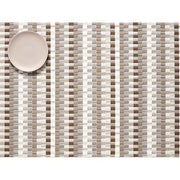Chilewich: Heddle Woven Vinyl Placemats Set of 4 Placemat Chilewich Rectangle 14" x 19" Pebble