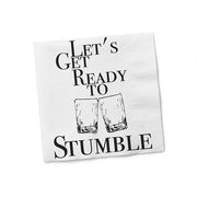 Let's Get Ready to Stumble Paper Cocktail Napkins by Twisted Wares Cocktail Napkins Twisted Wares