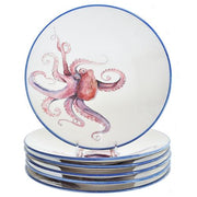 Octopus Dinner Plate, 10", Set of 6 by Abbiamo Tutto Dinnerware Abbiamo Tutto