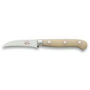 Curved Paring Knives with Lucite Handles by Berti Knife Berti White lucite